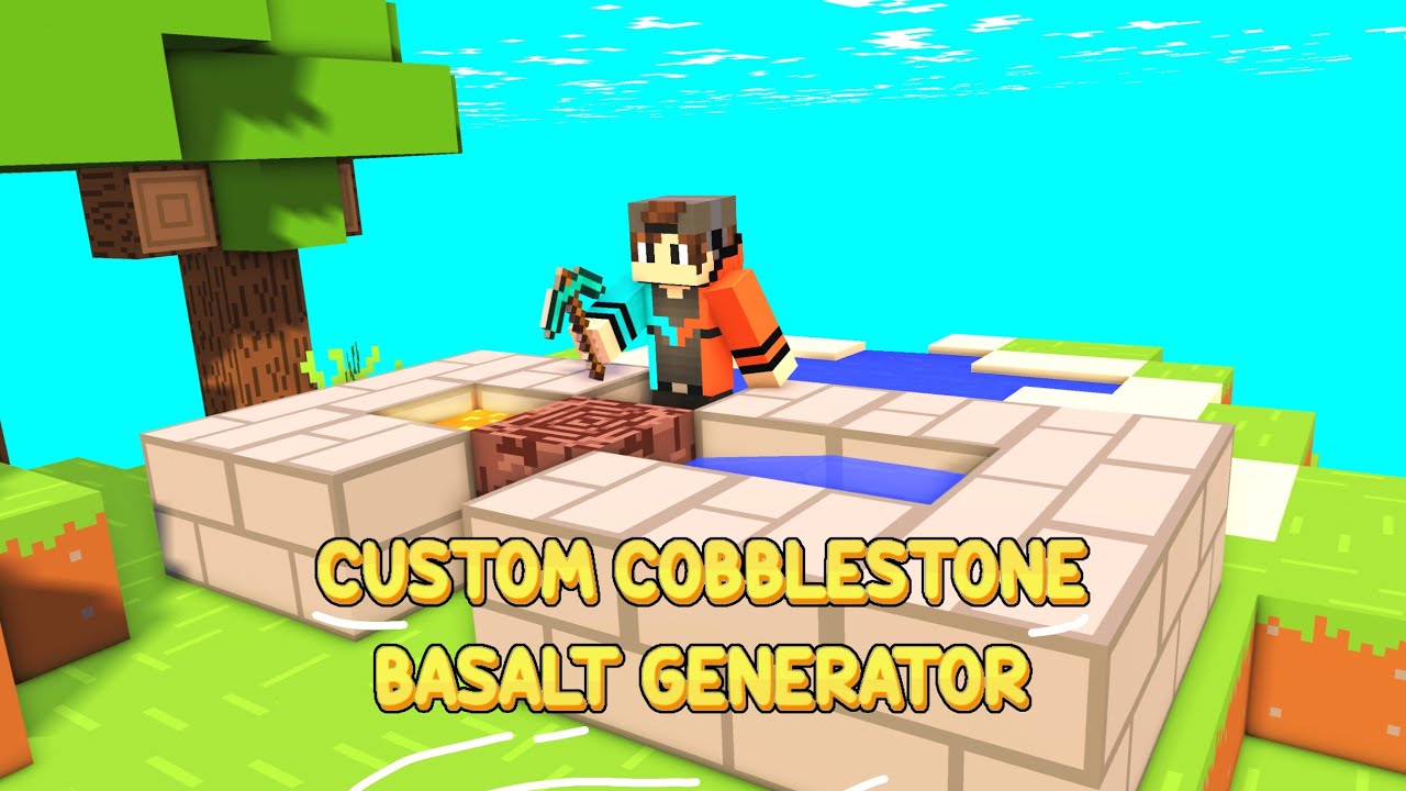 Custom Cobblestone and Basalt Generator Addon (1.21) - MCPE/Bedrock Mod 1