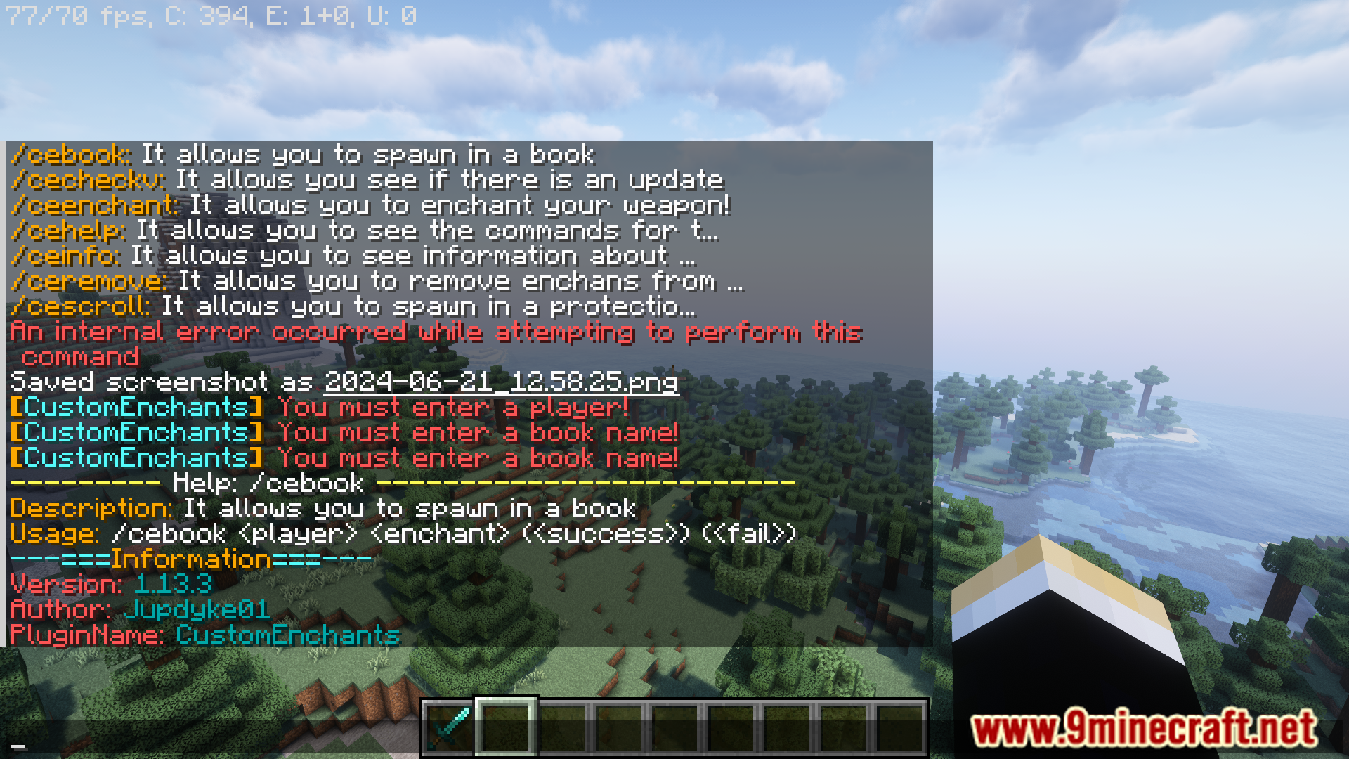 Custom Enchants Plugin (1.12.2, 1.8.9) - Custom Enchantment Plugin With Lots Of Cool Features 2