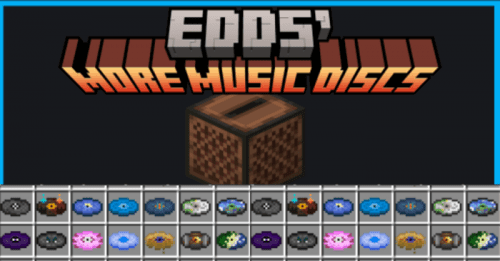 Edds’ More Music Discs Addon (1.21, 1.20) – MCPE/Bedrock Mod Thumbnail