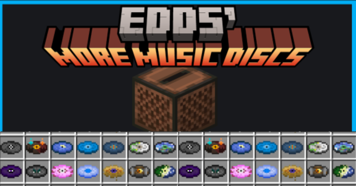 Edds' More Music Discs Addon (1.21, 1.20) - MCPE/Bedrock Mod 1