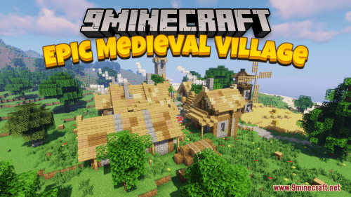 Epic Medieval Village Map (1.21.1, 1.20.1) – A Time To Remember Thumbnail