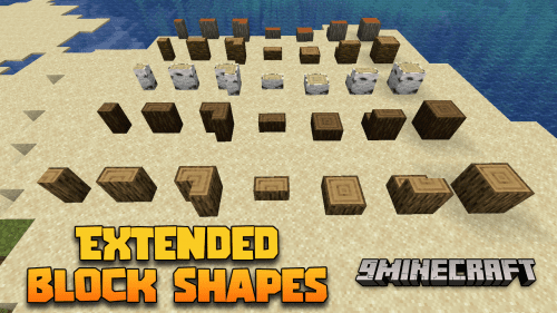 Extended Block Shapes Mod (1.21, 1.20.6) – Architectural Advancements Thumbnail