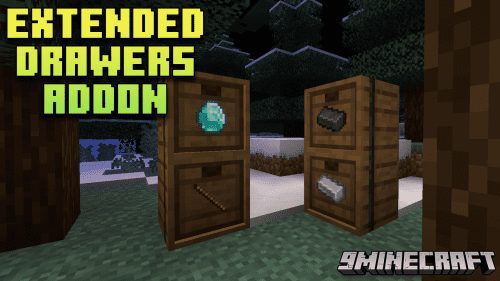 Extended Drawers Addon Mod (1.21.1, 1.20.1) – Visual And Functional Upgrades Thumbnail