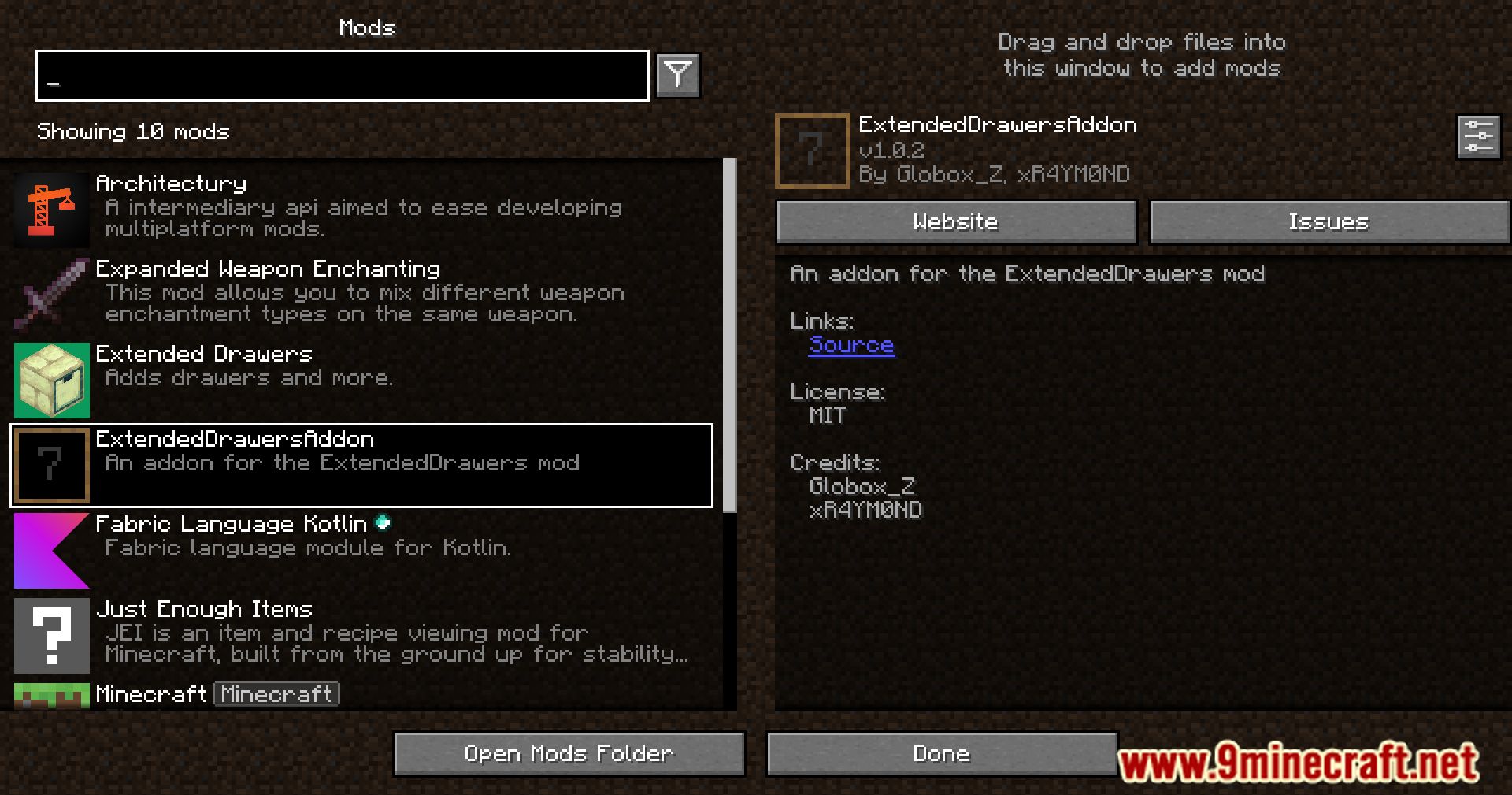 Extended Drawers Addon Mod (1.21.1, 1.20.1) - Visual And Functional Upgrades 2