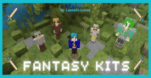 Fantasy Kits Map (1.20) – MCPE/Bedrock Thumbnail