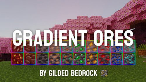 Gradient Ores Texture Pack (1.21, 1.20) – MCPE/Bedrock Thumbnail