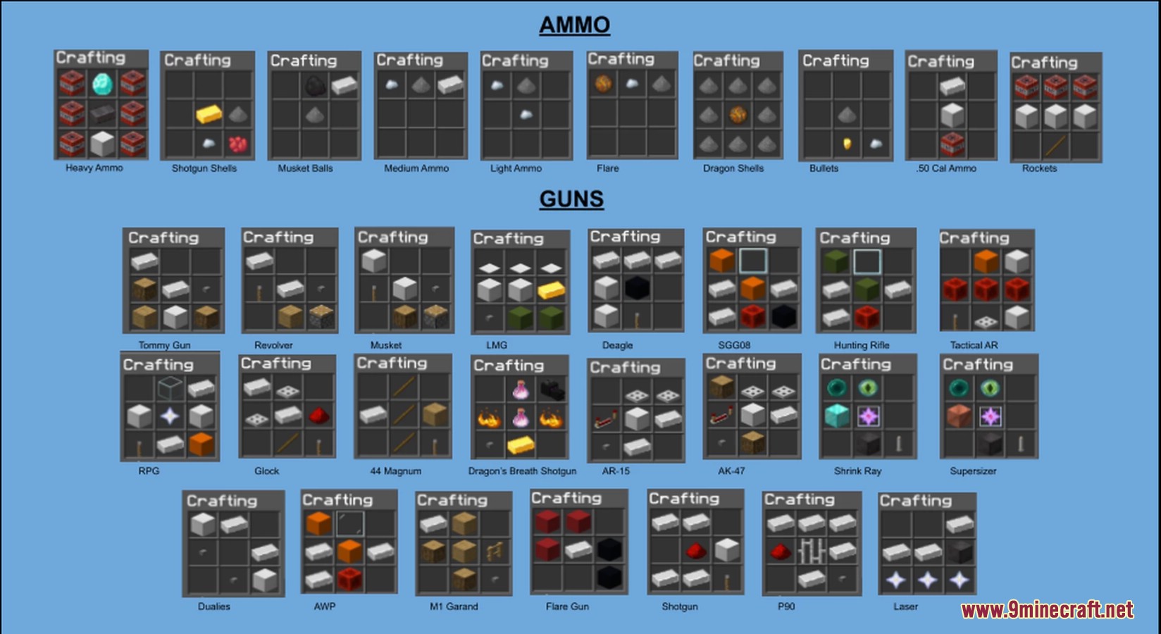 Guns Plus Plus Data Pack (1.21, 1.20.1) - 35+ Custom Guns 2