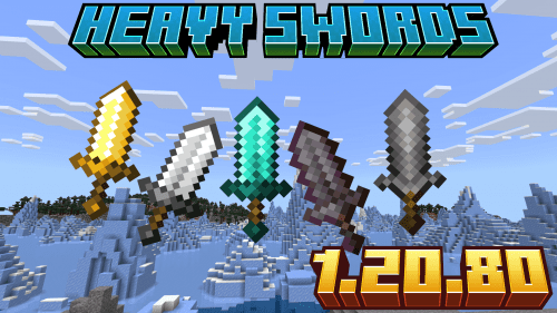 Heavy Swords Addon (1.20) – MCPE/Bedrock Mod Thumbnail
