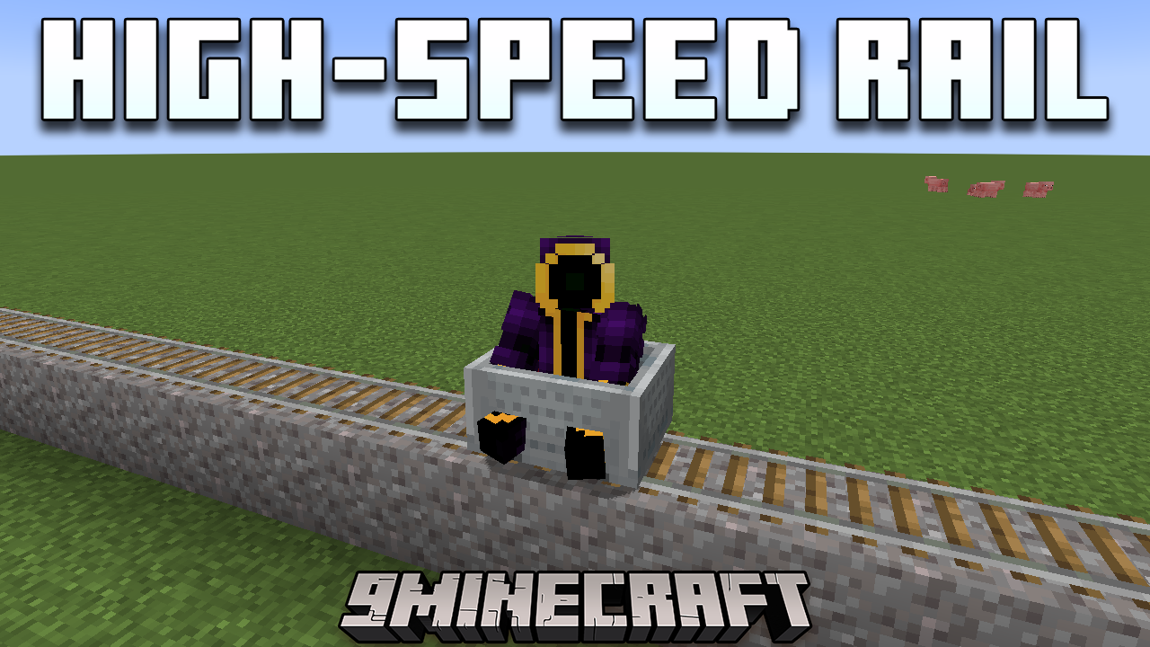 High-Speed Rail Mod (1.21.1, 1.20.1) - Transforming Minecart Travel 1