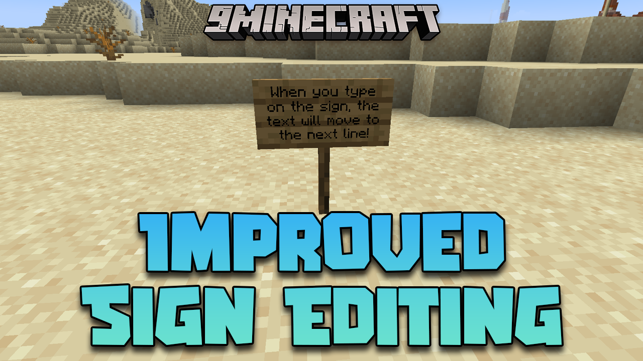 Improved Sign Editing Mod (1.21.1, 1.20.1) - Simplify Your Sign Creation 1