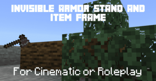 Invisible Armor Stand and Item Frame Texture Pack (1.21) – MCPE/Bedrock Thumbnail