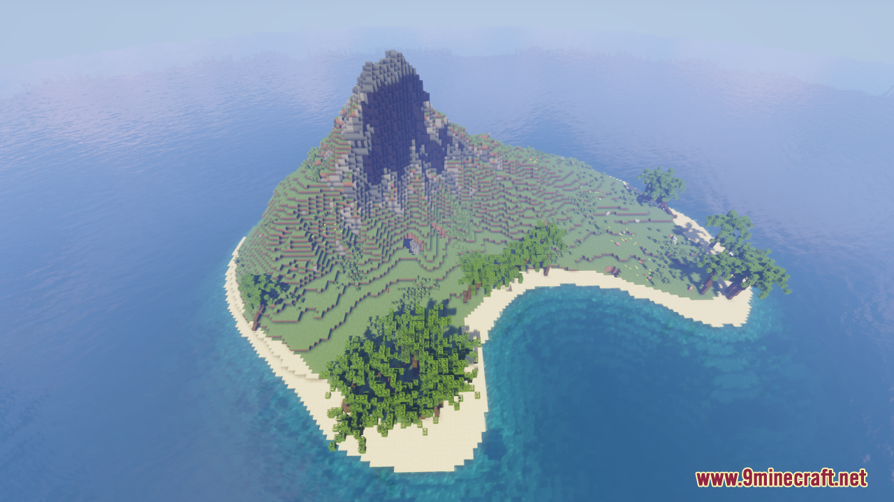 Island Beckett Map (1.21.1, 1.20.1) - Small Survival Challenge 4