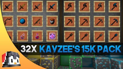 Kayzee’s 15k [32x] Texture Pack (1.20) – MCPE/Bedrock PvP Pack Thumbnail