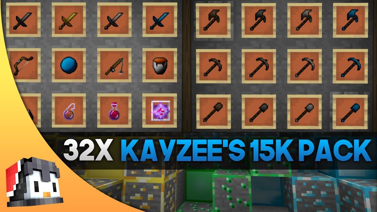 Kayzee's 15k [32x] Texture Pack (1.20) - MCPE/Bedrock PvP Pack 1