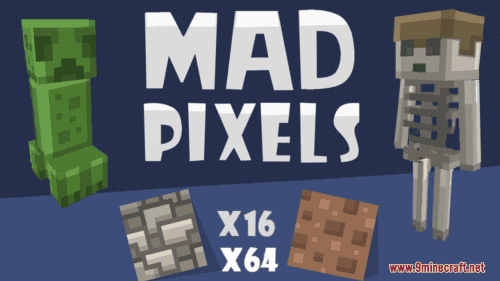 Mad Pixels Resource Pack (1.20.6, 1.20.1) – Texture Pack Thumbnail