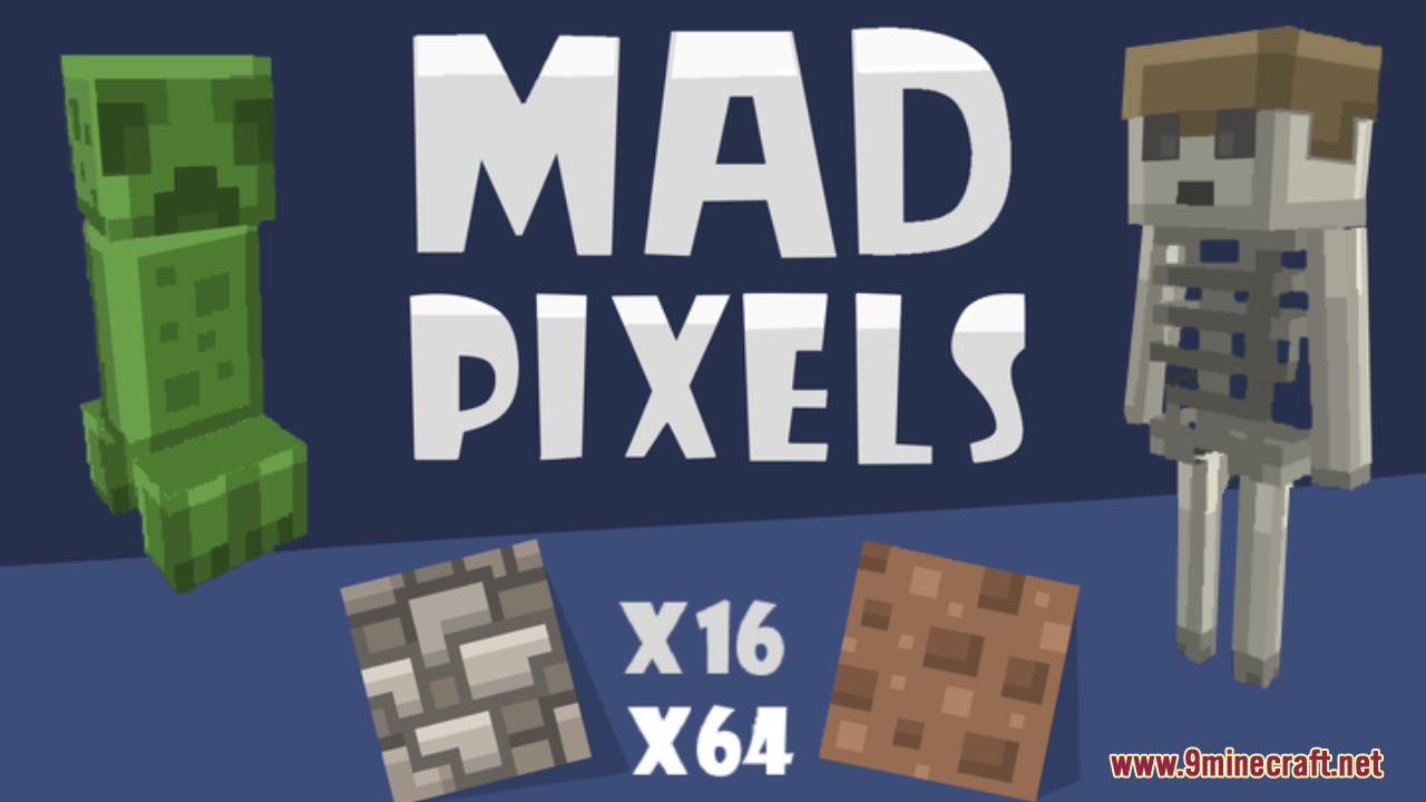 Mad Pixels Resource Pack (1.20.6, 1.20.1) - Texture Pack 1