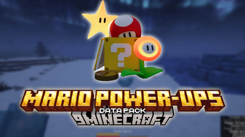 Mario Power-Ups Data Pack (1.21) – Power-Ups But In Minecraft Thumbnail