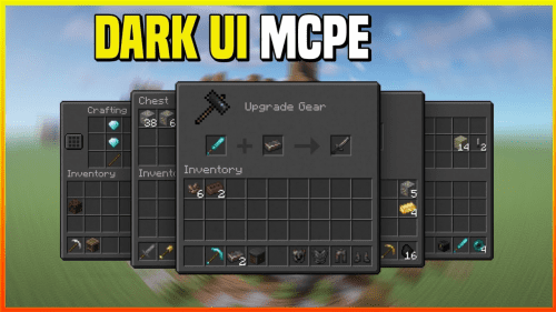 Maximum Dark UI Bedrock Pack (1.21, 1.20) – MCPE/Bedrock Thumbnail