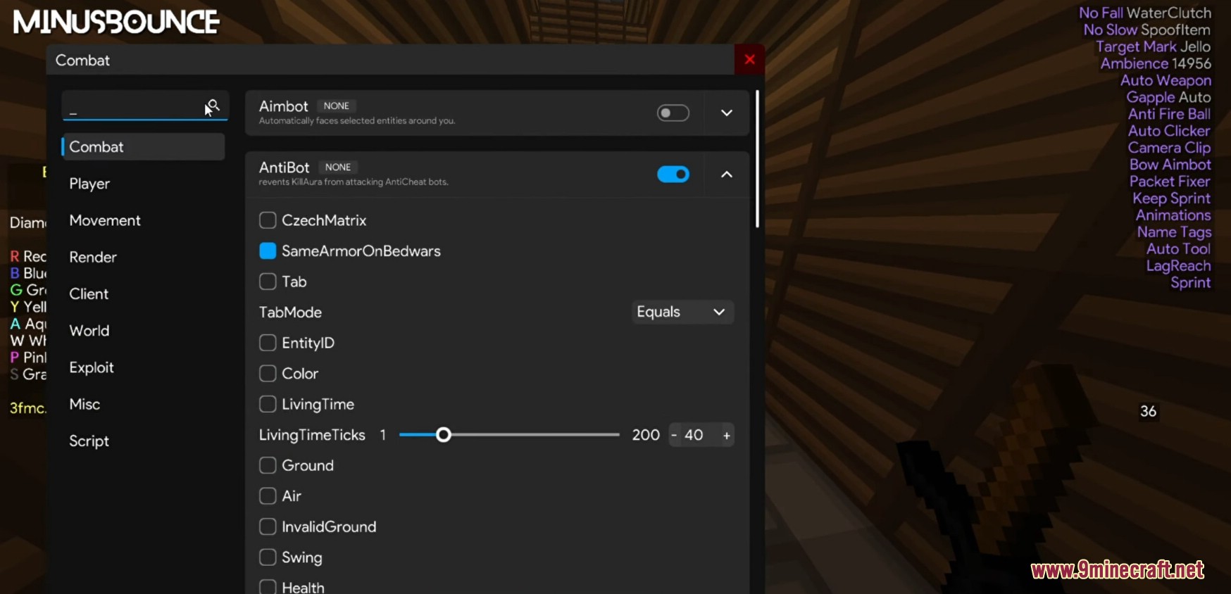 MinusBounce Client Mod (1.8.9) - One of The Best New Client in 2024 3