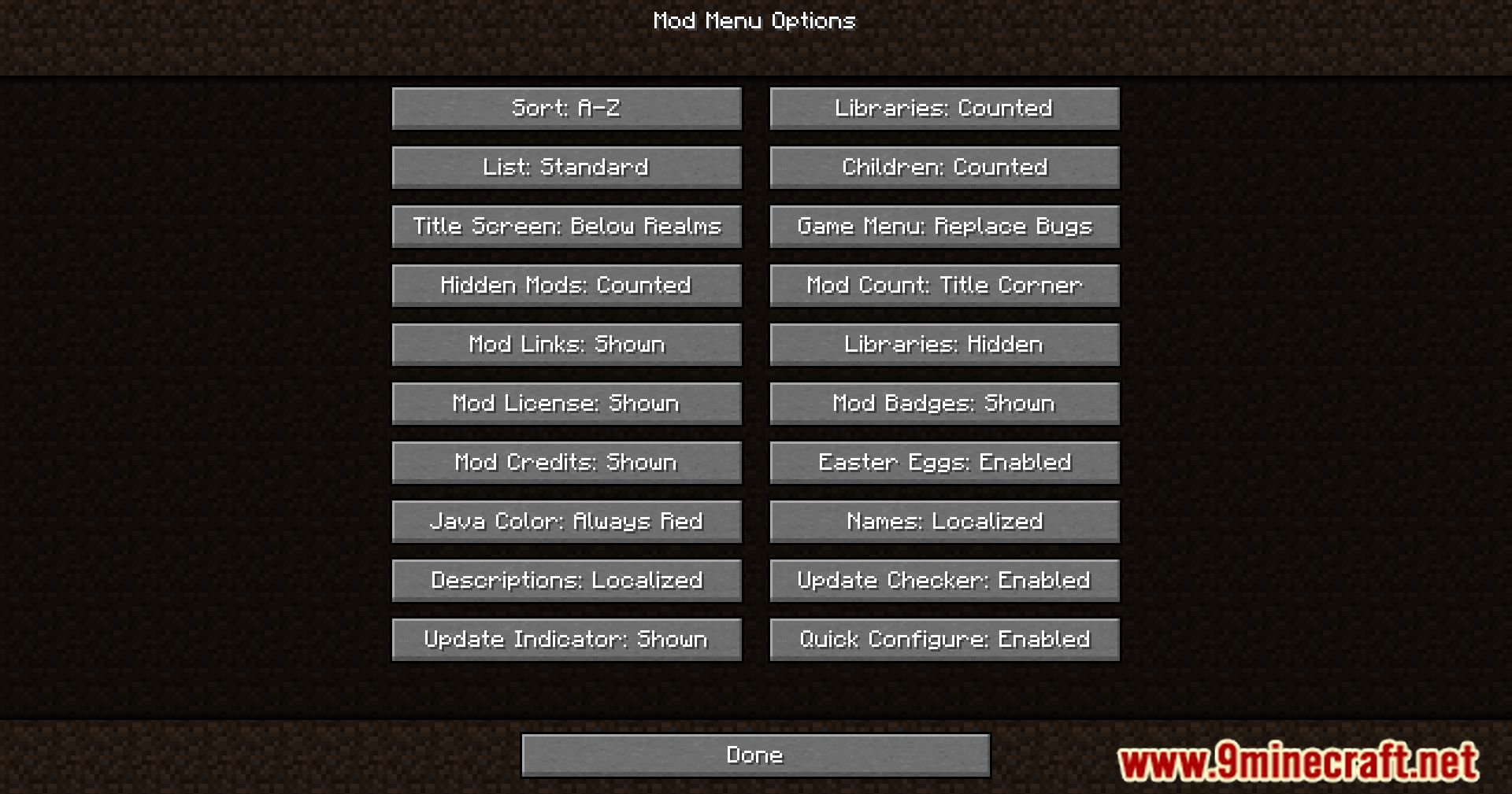 Mod Settings Mod (1.21, 1.20.5) - Enhancing Minecraft Mod Configuration 5