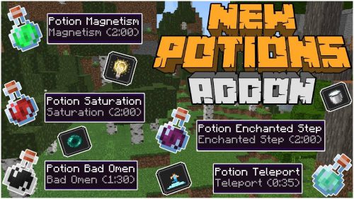 New Potions Addon (1.21) – MCPE/Bedrock Mod Thumbnail