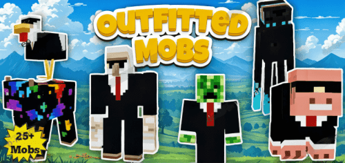 Outfitted Mobs Texture Pack (1.21, 1.20) – MCPE/Bedrock Thumbnail