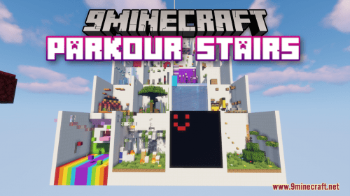 Parkour Stairs Map (1.21.1, 1.20.1) – Jump Up The Stairs! Thumbnail