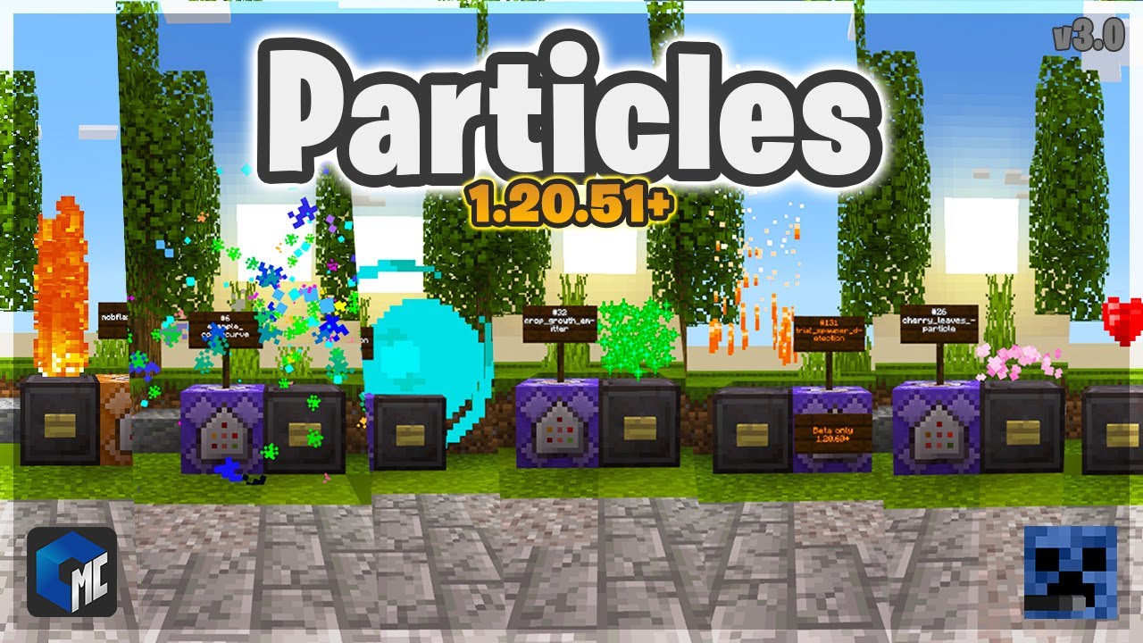 Particles Map (1.20) - 100+ Particles for MCPE/Bedrock 1