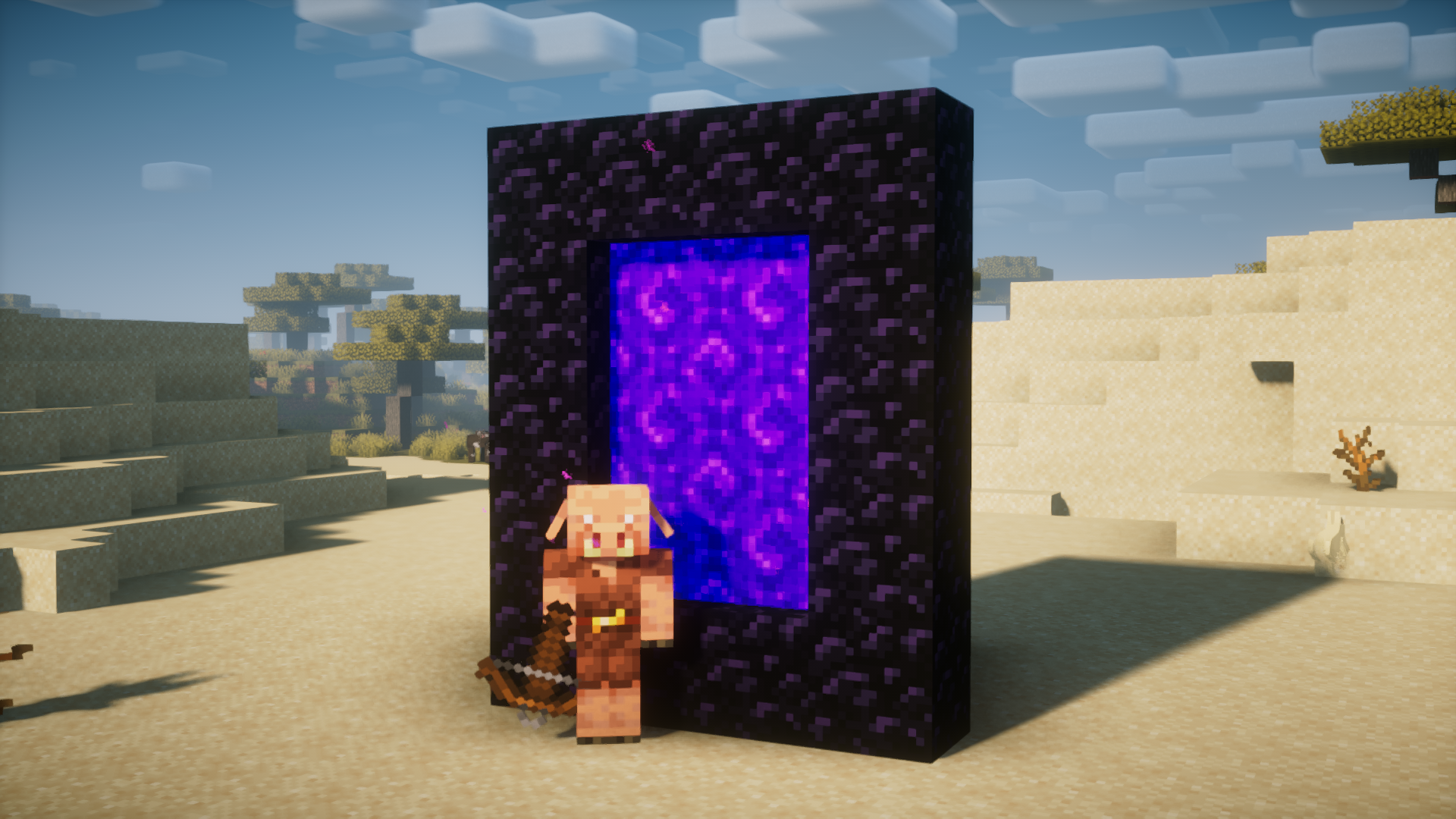 Pigless Portals Mod (1.19, 1.18.2) - Prevents Uninvited Piglins From Portals 3