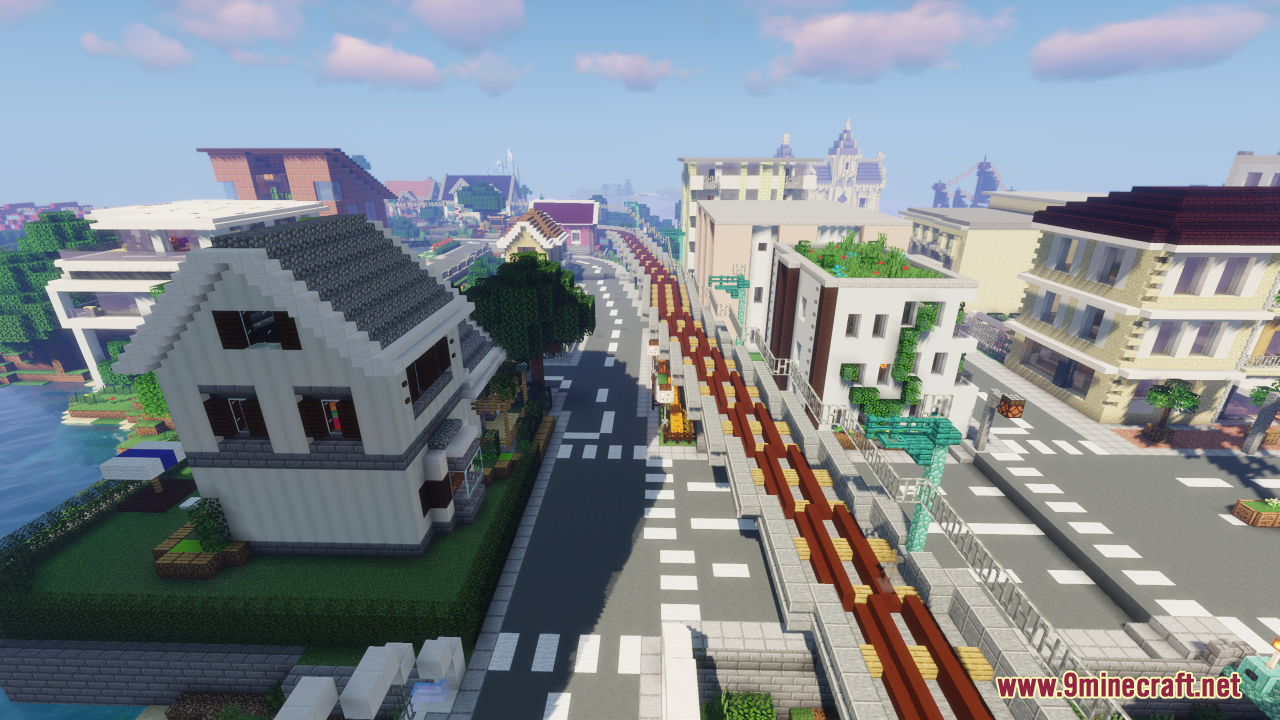 Portville Map (1.21.1, 1.20.1) - Working traffic system 3