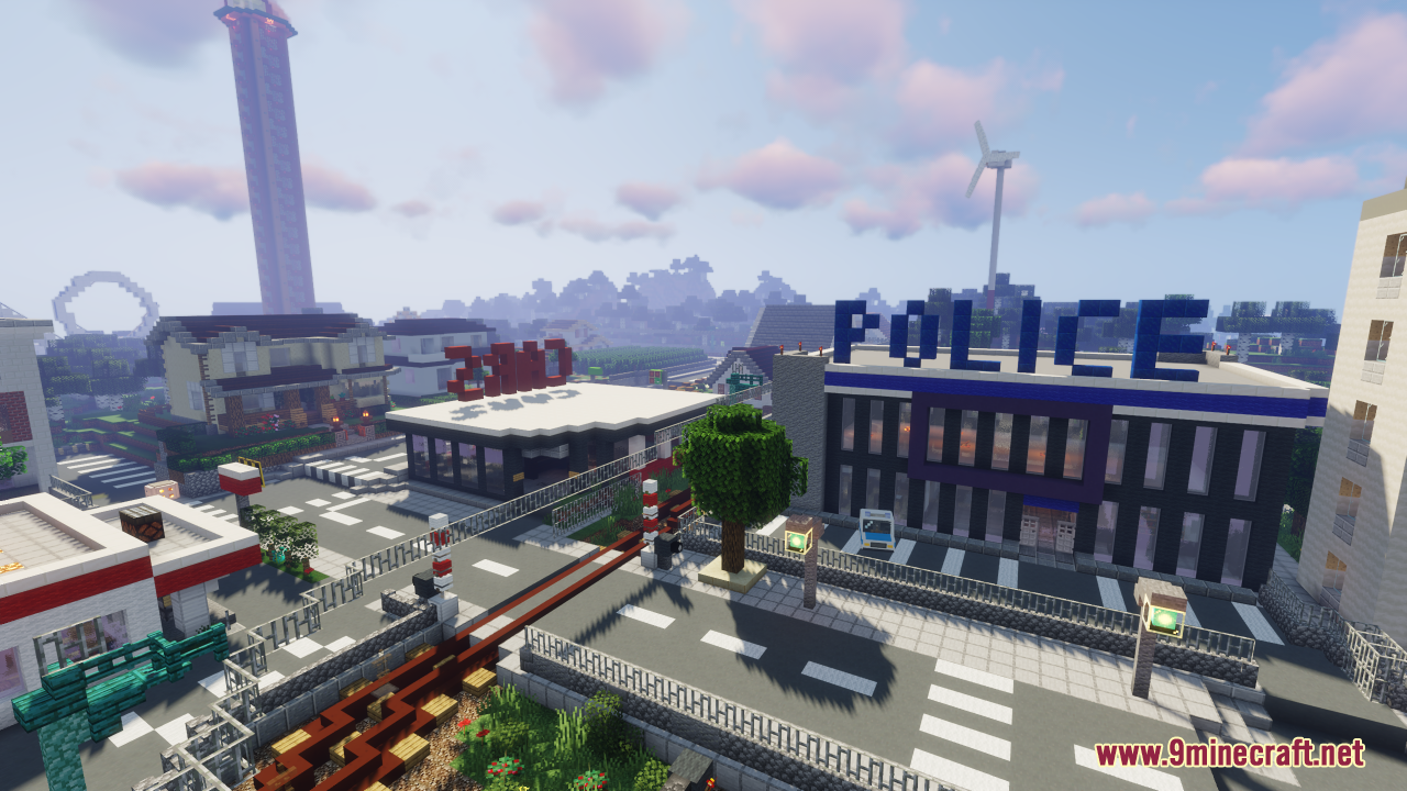 Portville Map (1.21.1, 1.20.1) - Working traffic system 6