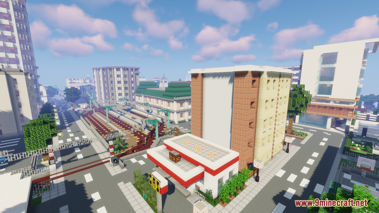 Portville Map (1.21.1, 1.20.1) - Working traffic system 8