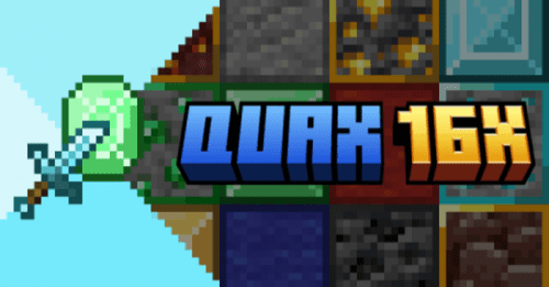 Quax 16x PvP Texture Pack (1.20) – MCPE/Bedrock Thumbnail