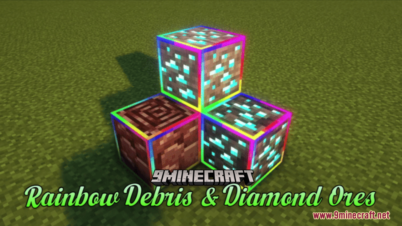 Rainbow Debris & Diamond Ores Resource Pack (1.21, 1.20.1) - Texture Pack 1