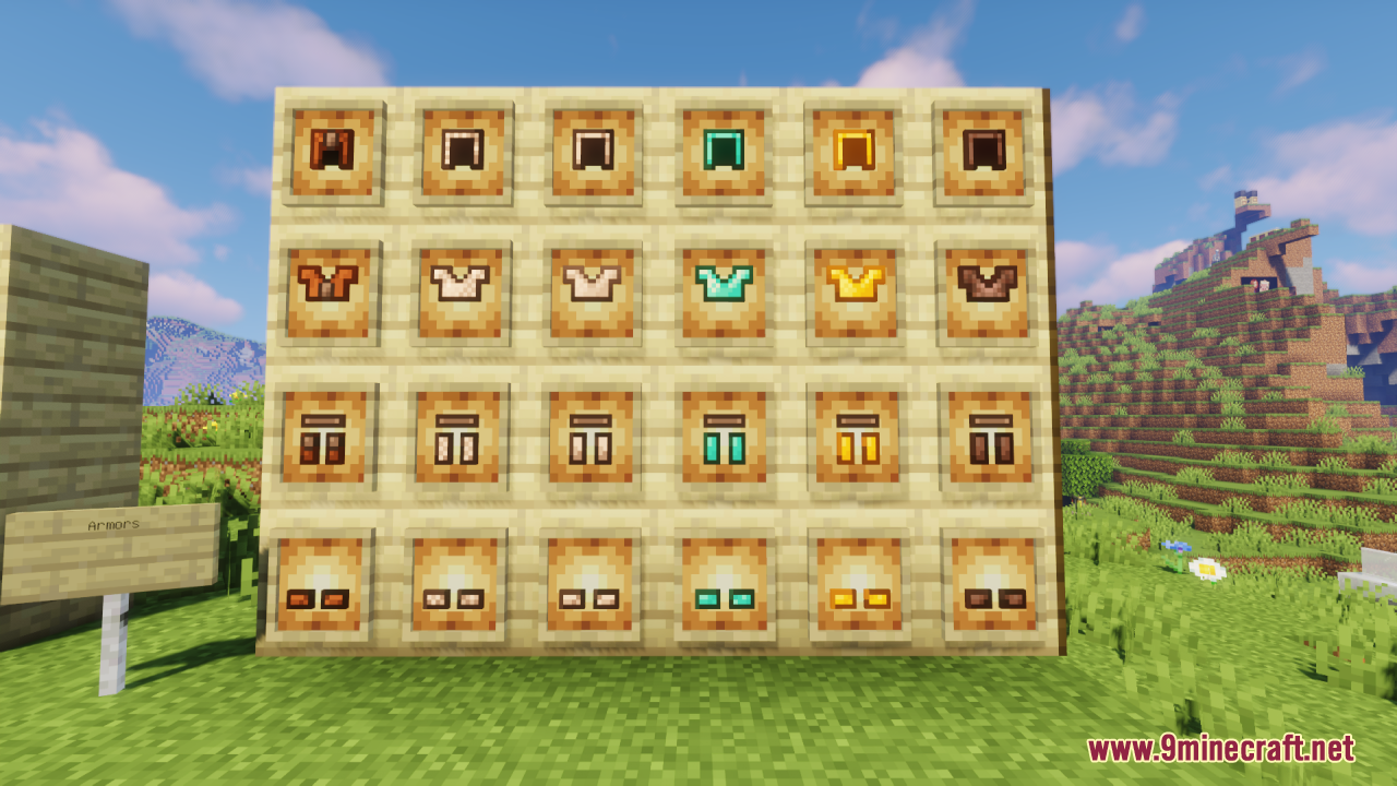 Simple Outline Armour Set Resource Pack (1.20.6, 1.20.1) - Texture Pack 3