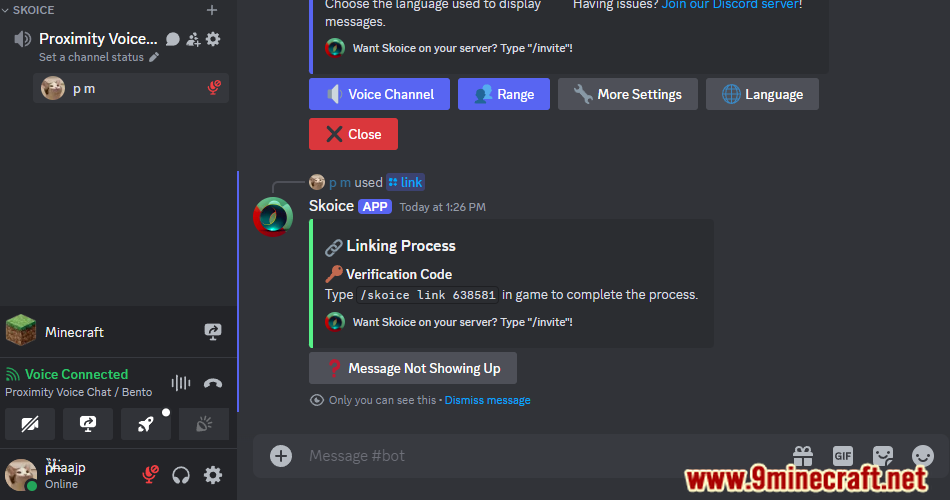 Skoice Plugin (1.21, 1.20.1) - Proximity Voice Chat In Minecraft Using Discord 5