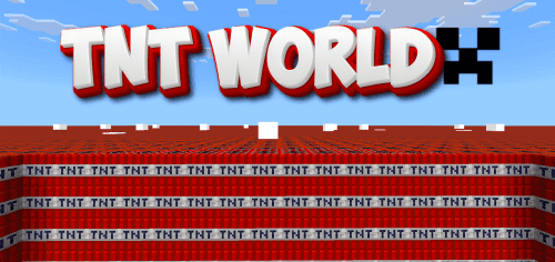 TNT World Map [Superflat] (1.21, 1.20) – MCPE/Bedrock Thumbnail