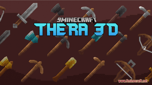 TheRa 3D Resource Pack (1.21.1, 1.20.1) – Texture Pack Thumbnail