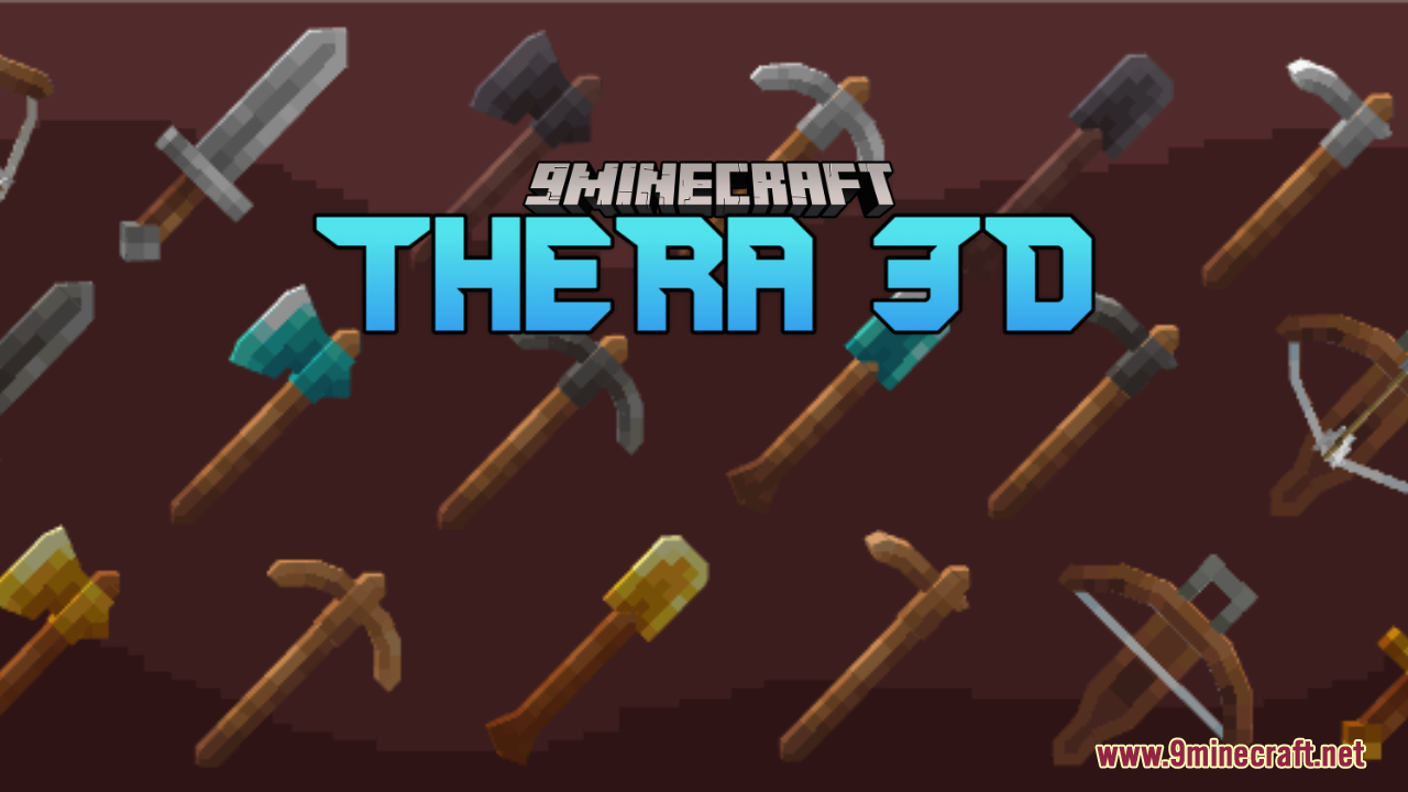 TheRa 3D Resource Pack (1.21.1, 1.20.1) - Texture Pack 1