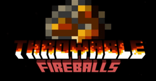 Throwable Fireballs Addon (1.21, 1.20) – MCPE/Bedrock Mod Thumbnail