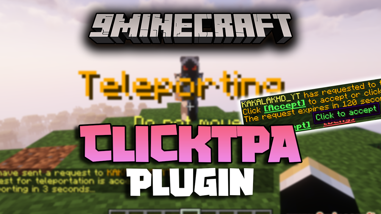 ClickTpa Plugin (1.20.6, 1.20.1) - Clicking Chat To Accept A Teleport Request 1