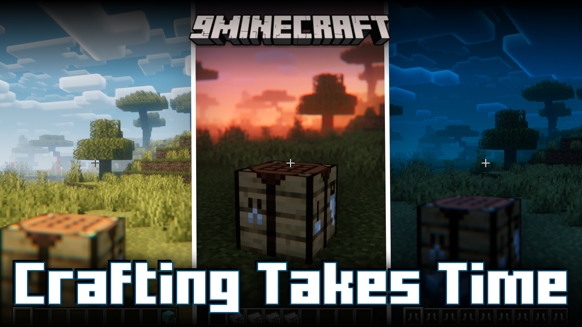 Crafting Takes Time Mod (1.20.4, 1.20.1) - Manipulate Time By Crafting Items 1