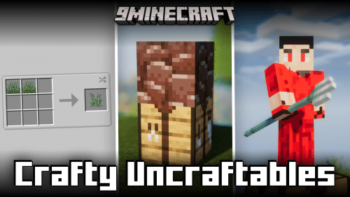 Crafty Uncraftables Mod (1.21.1, 1.20.1) – Crafting Recipes For Uncraftable Items Thumbnail