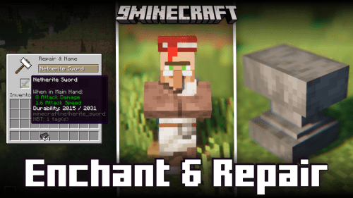 Enchant & Repair Mod (1.20.1, 1.19.2) – Balances The Enchantment & Repair Systems Thumbnail