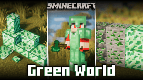 Green World Mod (1.20.4, 1.20.1) – Uranium & Emerald Gear Thumbnail