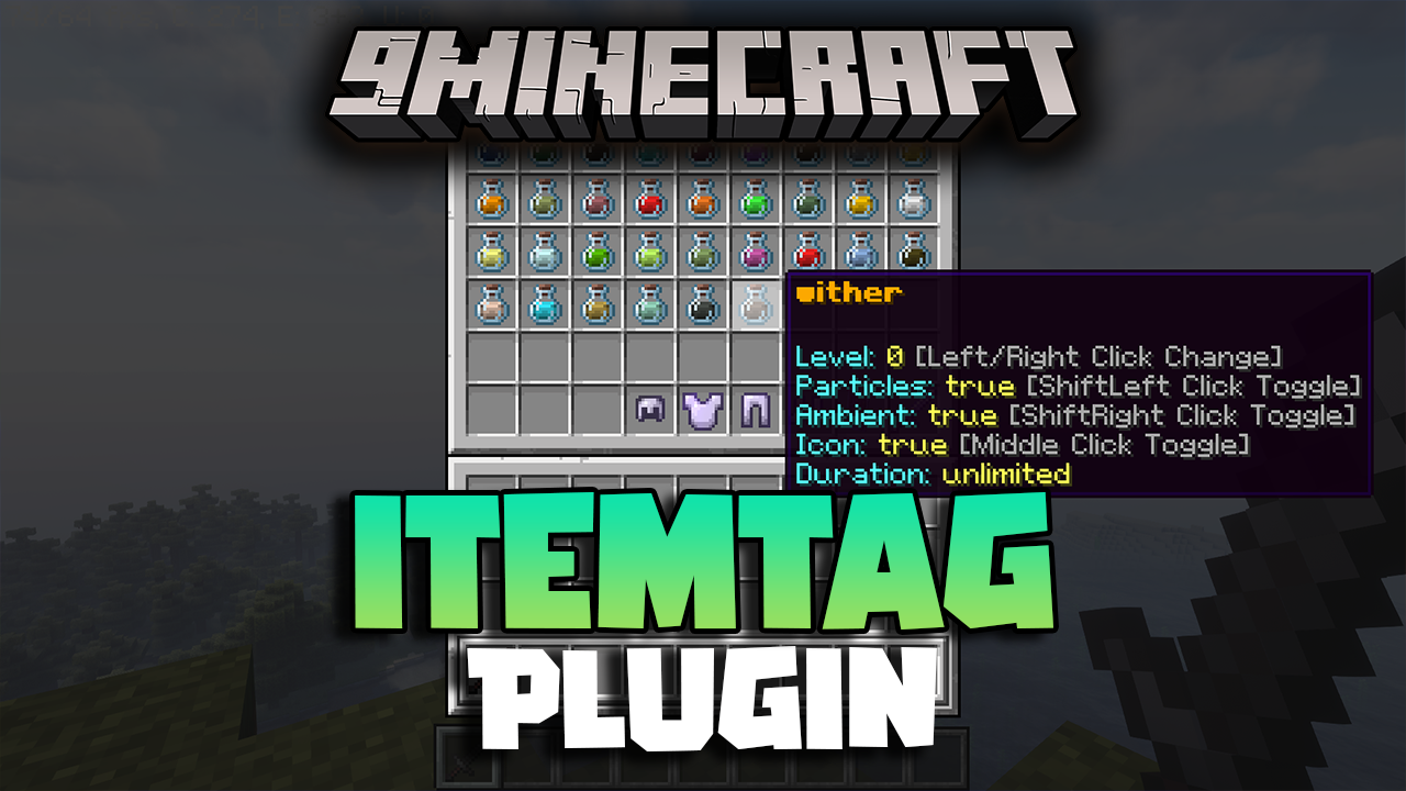 ItemTag Plugin (1.21, 1.20.1) - Highly Customizable Plugin For Adding Unique Ttem Tags 1