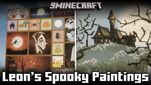 Leon’s Spooky Paintings Mod (1.20.4, 1.20.1) – 27 New Paintings Thumbnail