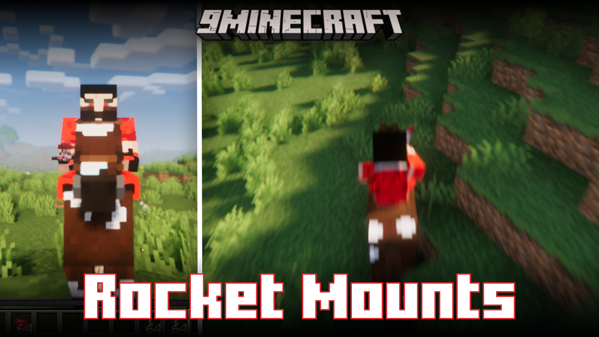 Rocket Mounts Mod (1.20.1) - Ride Mobs At Rocket Speed 1