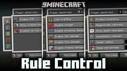 Rule Control Mod (1.20.4, 1.20.1) – GUI To Control Gamerules Thumbnail