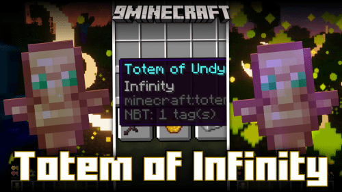 Totem Of Infinity Mod (1.21, 1.20.1) – Unbreaking Totem That Gives Invincibility Thumbnail
